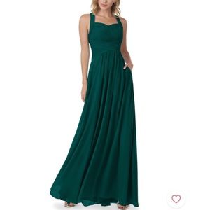 Pine azazie Claudia dress